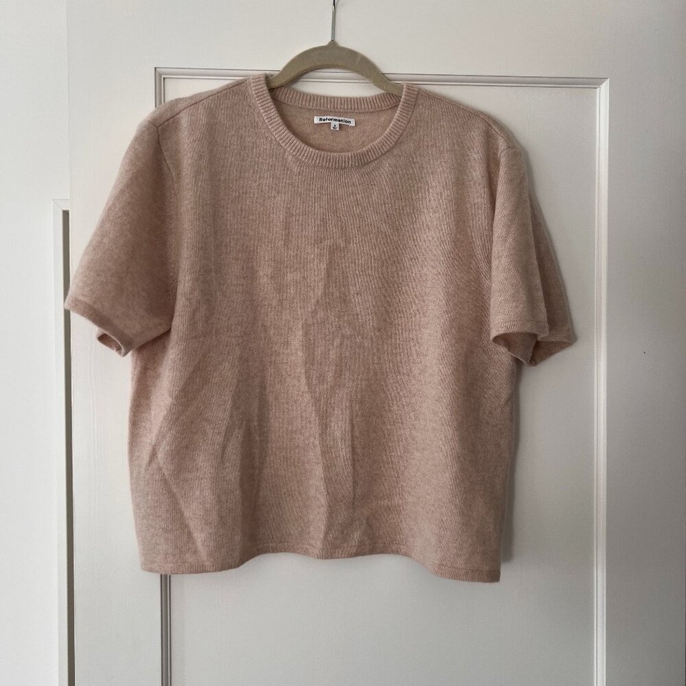 Reformation oversized cashmere tee